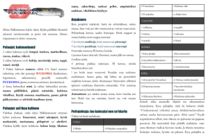 Kuvassa tekstiä ja taulukoita.