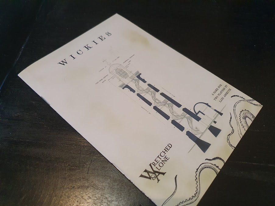 Valokuva fyysisestä Wickies -zinestä.